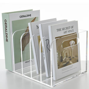 Organizzatori in Acrilico Trasparente, <span class=keywords><strong>Portadocumenti</strong></span> a 5 Scomparti, Porta Documenti Verticale <span class=keywords><strong>da</strong></span> <span class=keywords><strong>Scrivania</strong></span>, Vendita all'Ingrosso OEM - Product Image 3