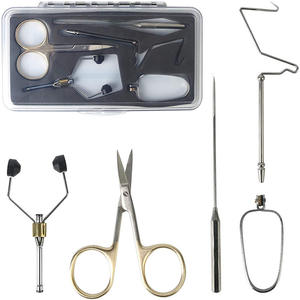 Kit d'outils de fixation pour la pêche à la mouche, bobines, pince à hacher antidérapante, ciseaux, fouet, finisseur, aiguille de doublage, vente en gros - Product Image 6