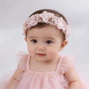 Serre-tête réglable en tissu style fée européenne et américaine avec papillon pour nouveau-nés et enfants - Product Image 3