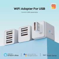 Adaptateur intelligent TY-SW-USB Tuya WiFi/Zigbee Micro 1 2 3 USB, commutateur, adaptateur d'alimentation USB mini 5V, contrôle par application Smart Life, Alexa, Google