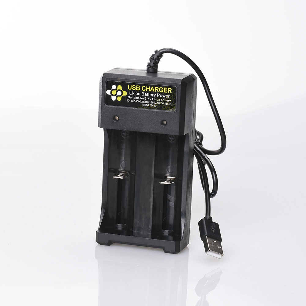 CROWN C 18650 Charger 2 Slots 3.7V USB Charger Flashlights battery charger 18650 lcd