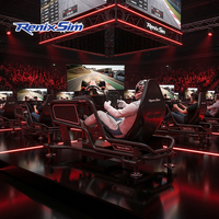 Renixsim F1 Full Motion Sim Simulador de carreras de realidad virtual Simulador de coche hidráulico Máquina de juego