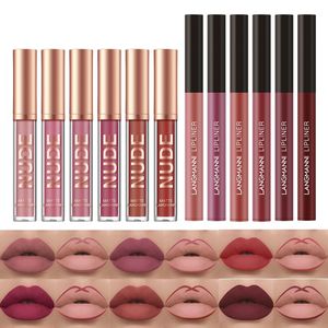Kit de Maquillage Lèvres Effet Nude Éclatant : Crayon et Rouge à Lèvres Mat Haute Pigmentation, Imperméable – Soin des Lèvres Cosmétique – Meilleures Ventes - Product Image 3