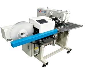 Automatic Computerized Single Needle for Cutting Sewing Machine <b>Hook</b> Loop Fastener Attaching Machine for Manufacturing Plant - Product Image 5