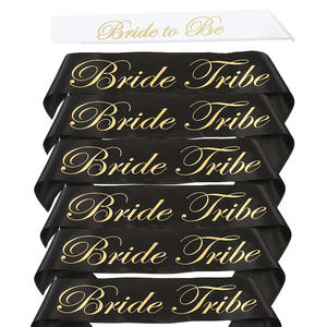 وشاح سادة سهل التركيب لحفلات الزفاف وحفلات العزوبية لأعياد الميلاد والتخرج بوليستر وصمة عار وشاح بحزام كتف - Product Image 5