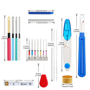 Kit de démarrage de broderie d'aiguille de poinçon de bricolage de main de point de croix en gros avec des outils et des Instructions Kits d'aiguille de poinçon pour des débutants - Product Image 3