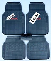 Juego de 4 Alfombrillas Universales Marcan Premium 3D, Duraderas, Transpirables, de Tela y Goma, Color Negro, 10 mm de Grosor, Protectoras para Todas las Estaciones