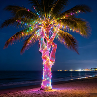 Guirlandes lumineuses LED pour arbre, étanches IP65, télécommandées, pour intérieur/extérieur, lumières féériques, jardin, mariage, paysage, parc, Noël
