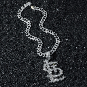 Collar con Colgante de Letras Superpuestas de Aleación Estilo Hiphop, Collares Personalizados para Hombre, Joyería de Moda al por Mayor - Product Image 2