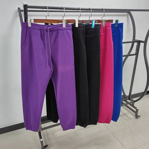Pantalon de survêtement de luxe 100 % coton de qualité supérieure pour homme, style streetwear, hip-hop, personnalisé, avec impression en relief, coupe lourde - Product Image 3