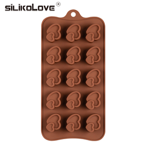 Molde de Silicona para Decoración de Pasteles de Chocolate en Forma de Corazón con 15 Cavidades - Product Image 3