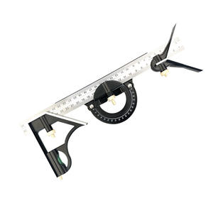 300MM paslanmaz çelik açı cetvel dijital iletki seti <span class=keywords><strong>180</strong></span> derece marangoz kare seviye ağaç İşleme araçları alüminyum - Product Image 1