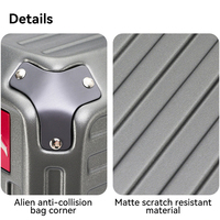 Valise à roulettes PC avec grande capacité Classy USB Charging Spinner Caster-Valise améliorée