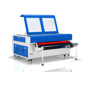 Macchina da Taglio Laser per Tessuti, Pelle, <span class=keywords><strong>Jeans</strong></span> e Maglieria / Taglierina Laser a Doppia Testa LM1610 con Sistema di Alimentazione Automatico - Product Image 4