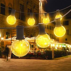 कारखाने की आपूर्ति स्रोत वाटरप्रूफ कुल लंबाई 25 बल्ब और इनडोर और आउटडोर सजावट क्रिसमस G40 नेतृत्व वाले स्ट्रिंग स्पेयर बल्ब - Product Image 6