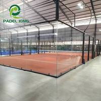 6MX20M Fabricant de terrain de paddle panoramique simple pour terrain de padel intérieur et extérieur avec 15 ans d'expérience