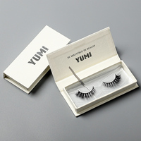 IShero Private Labels – Boîte à cils couleur nude, demi-cils 3D naturels, emballage pour cils d'angle