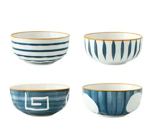 white Porcelain Soup Bowls Korean Style bowl Round Bowls