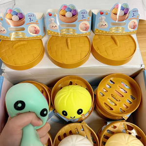 Nuevas Pelotas Sensoriales Antiestrés de Baozi con Purpurina 2026: Caja Misteriosa de Juguetes Blandos Coloridos con Forma de Dumpling - Product Image 5