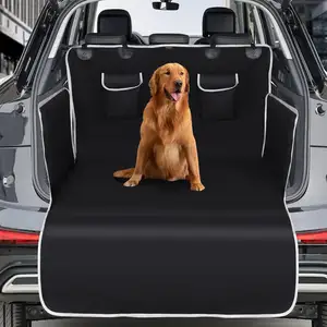 2024 livraison directe pliable animaux de compagnie Auto SUV coffre de voiture Cargo Liner Oxford résistant à l'usure étanche tapis Pet chien voiture siège arrière couverture