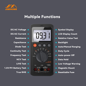 Jimibox เครื่องทดสอบมัลติมิเตอร์สายเคเบิลดิจิตอลแบบอัตโนมัติ DC ป้องกันการเผาไหม้ JM-G3401 - Product Image 3