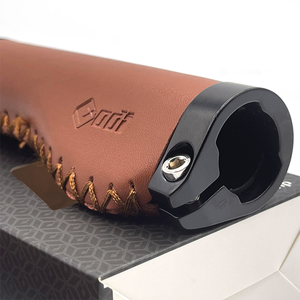 OEM/ODM <span class=keywords><strong>ODI</strong></span> <span class=keywords><strong>Poignées</strong></span> de guidon de vélo en cuir de bovin pour vtt Couvre-poignée de vélo à double verrouillage Antidérapant BMX Poignée de vélo pliante en microfibre - Product Image 3