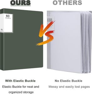 Porte-documents multi-pages en plastique transparent, porte-documents multi-pages en plastique pour documents professionnels, sac de rangement pour documents - Product Image 3