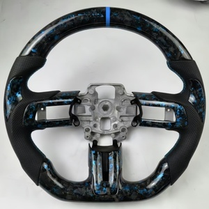 Volant de voiture en cuir et fibre de carbone compatible avec <span class=keywords><strong>Ford</strong></span> <span class=keywords><strong>Mustang</strong></span> 2015 2016 2017 2018 2019 2020 2021 2022 GT Shelby - Product Image 6