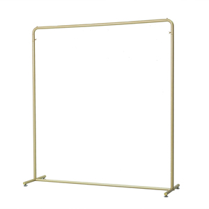 Mr02 Luxe Kledingrek Zwart Roestvrijstalen Beweegbare Stand Kleding Display <span class=keywords><strong>Rack</strong></span> Met Wielen Drogen Wasrekken - Product Image 6