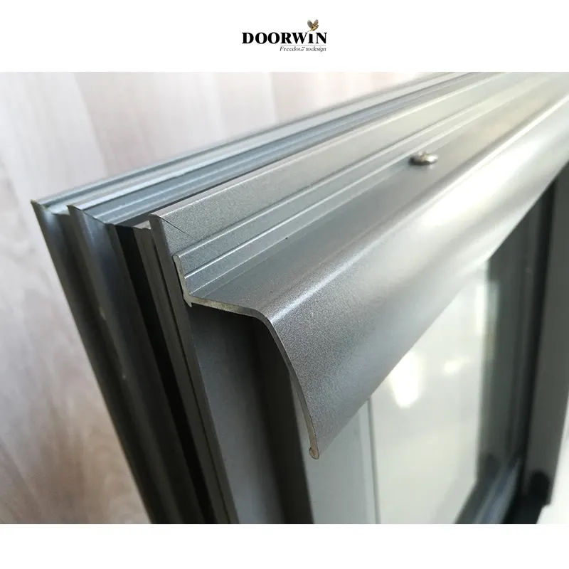 Popular Hot Sale Thermal Break Aluminum Windows Wind Proof High Security Triple Pane Folding Glass Windows