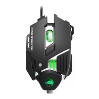 Venta al por mayor USB Luminous Wired Gaming Mouse Internet Bar Computer E-Sports Chicken Eating Macro Programación Maquinaria
