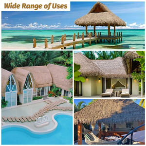 Video Nipa Rice Roll Mats Thached Fire House Pared de bambú Long Get 5 Sintetico Proof Waterreed Thatch Dekoratif - Product Image 6