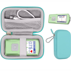 Custodia Rigida Portatile in EVA per Pulsossimetro da Dito con Caratteristiche Antiurto, Antipolvere e Impermeabili, Fodera in PU e Velluto - Product Image 2