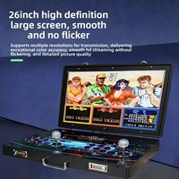 Console de jeu 3000 jeux avec grand écran de 26 pouces, King Fighters Pandora, joystick pour deux joueurs, sans fil, portable, connexion TV à domicile pour enfants