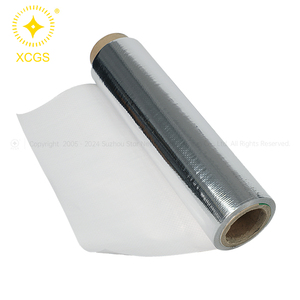 Rouleau de tissu tissé métallique réfléchissant étanchéité industrielle isolation par rayonnement thermique matériaux thermiques matériaux d'isolation - Product Image 3