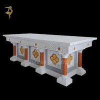 Table d'autel en marbre traditionnelle faite à la main pour église