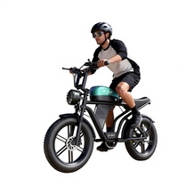 Moto électrique rétro 20 pouces 48V 1500W à moteur sans balais haute puissance avec batterie au lithium, prête à l'emploi, directement de l'usine, pour l'exportation