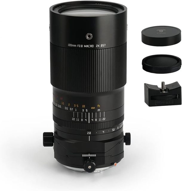 TTArtisan 100mm F2.8 Tilt Shift Fixed Macro Lens Large Aperture Full Frame for EOS-RF Mount Mirrorless Camera Compatible with