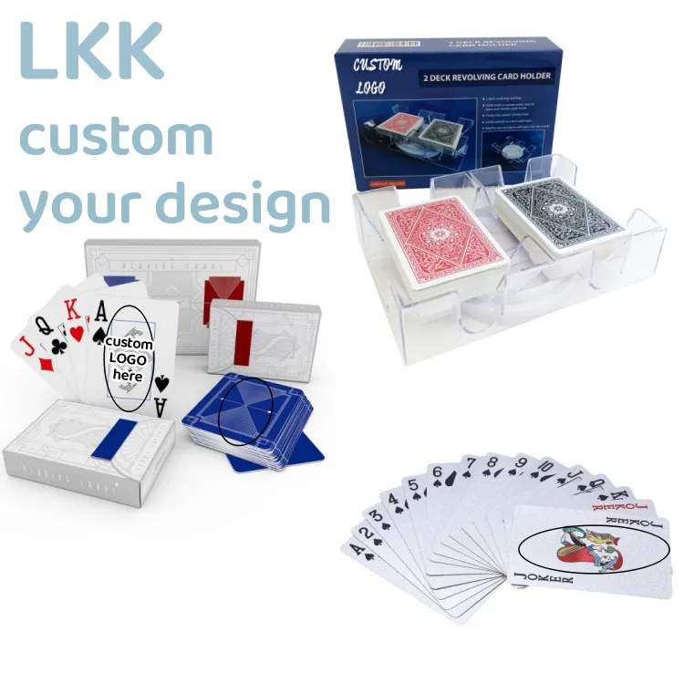 Großhandel Custom ized Logo Hersteller Custom Print Design Poker 2 Deck Spielkarte Für Tischs piel
