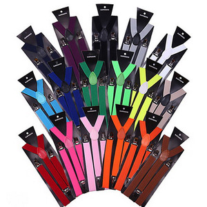 I9 3 Clip Dell'annata Degli Uomini delle Donne Della Bretella Multi-colored Elastico <span class=keywords><strong>Bretelle</strong></span> di <span class=keywords><strong>Cuoio</strong></span> <span class=keywords><strong>Da</strong></span> Sposa Regolabile Sospensione - Product Image 1