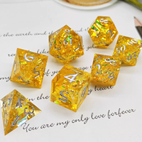MINI PLANET 16mm résine D6 jeu de dés fait à la main polyédrique RPG jeu de société personnalisé sculpté 7 pièces 6 faces mdn dés en gros personnalisé