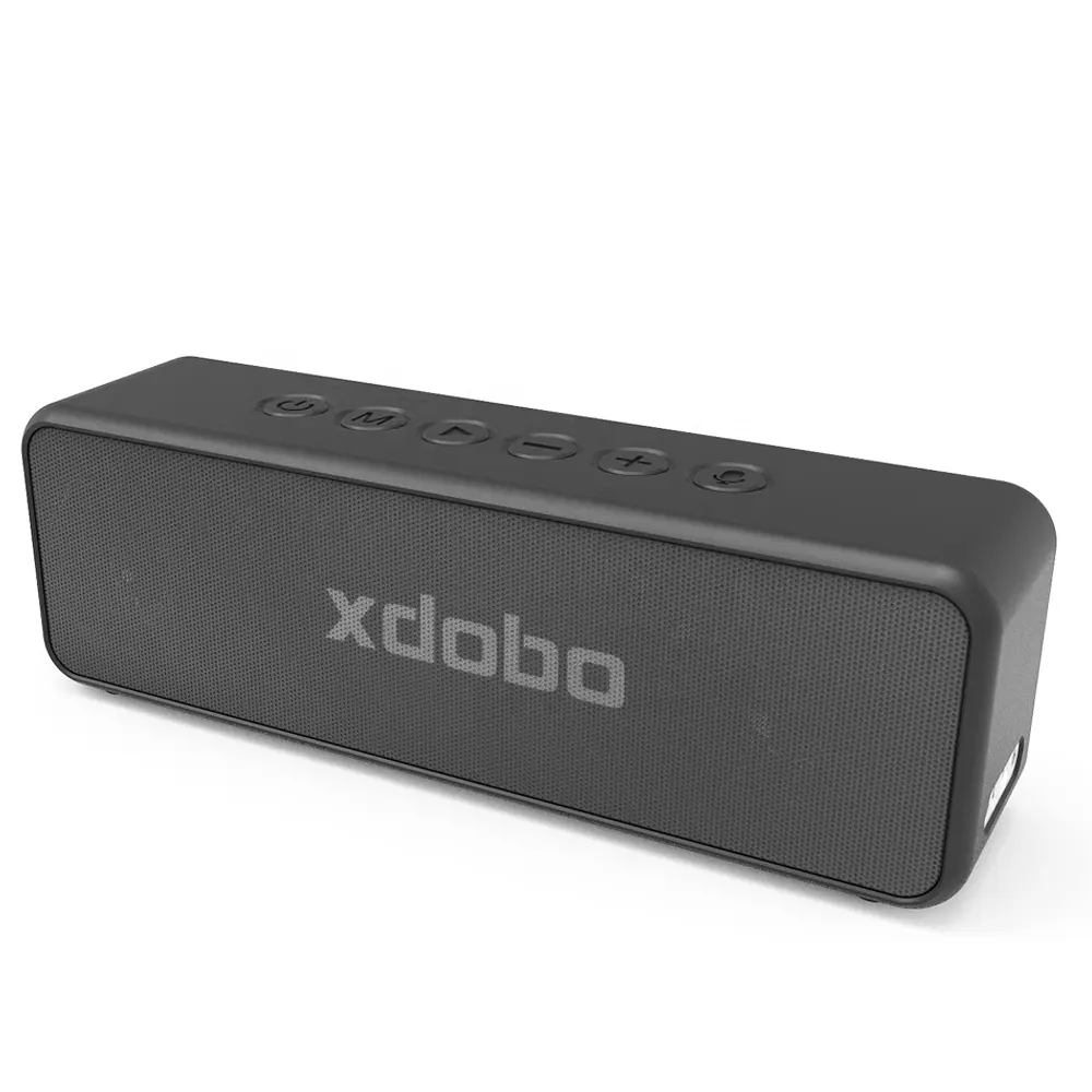 Портативный беспроводной динамик XDOBO X5, 360 градусов, стерео аудио, IPX6, водонепроницаемый, 30 Вт, сабвуфер высокой мощности, встроенный аккумулятор 4000 мАч