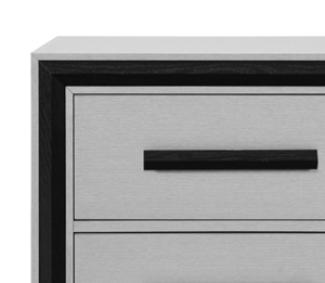 2025 Modern Minimalist Two-Drawer Nightstand Gray <b>Black</b> Wood Bedroom Furniture Convertible Adjustable for Hotel Apartment - Product Image 5