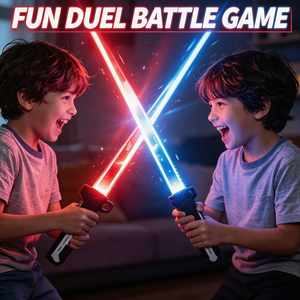 <span class=keywords><strong>Sabre</strong></span> <span class=keywords><strong>Laser</strong></span> Rétractable Lumineux à Double Tête avec Effets Sonores et Clignotants, Design <span class=keywords><strong>Laser</strong></span> de Combat pour Enfants et Adultes - Offre Spéciale - Product Image 2