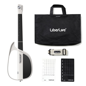 Guitare intelligente sans frettes LiberLive C1 avec kit d'accessoires, cadeau d'anniversaire personnalisable blanc - Product Image 1