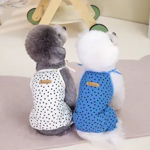 Star Printing Dog Clothes Summer Jumpsuit Pants Pet Outfit Dog Pet Trousers