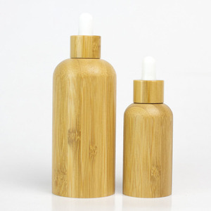 Bouteilles compte-gouttes en <span class=keywords><strong>bambou</strong></span> durables et rechargeables pour sérum, huile et emballages cosmétiques, contenants pour huiles essentielles naturelles - Product Image 4