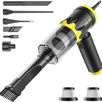 Aspiradora Inalámbrica Portátil para Auto, ABS, 20000Pa, Motor sin Escobillas, 4 en 1, Plegable, Mini, Carga USB