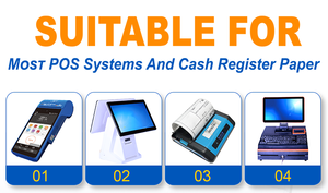 Thẻ tín dụng nhiệt giấy cuộn 57x40mm nhiệt giấy cuộn cho PDQ POS EPOS eftpos & thẻ tín dụng máy - Product Image 3