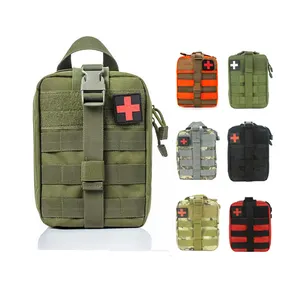 Tactical Molle torcia borsa singola doppia borsa porta torcia custodia coltello da trekking luce grigio borsa Acu Cp nera